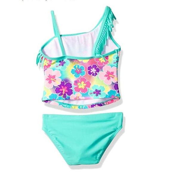 Freestyle Revolution Tropical Tankini Swimsuit Multicolor Size 16 - Picture 2 of 2